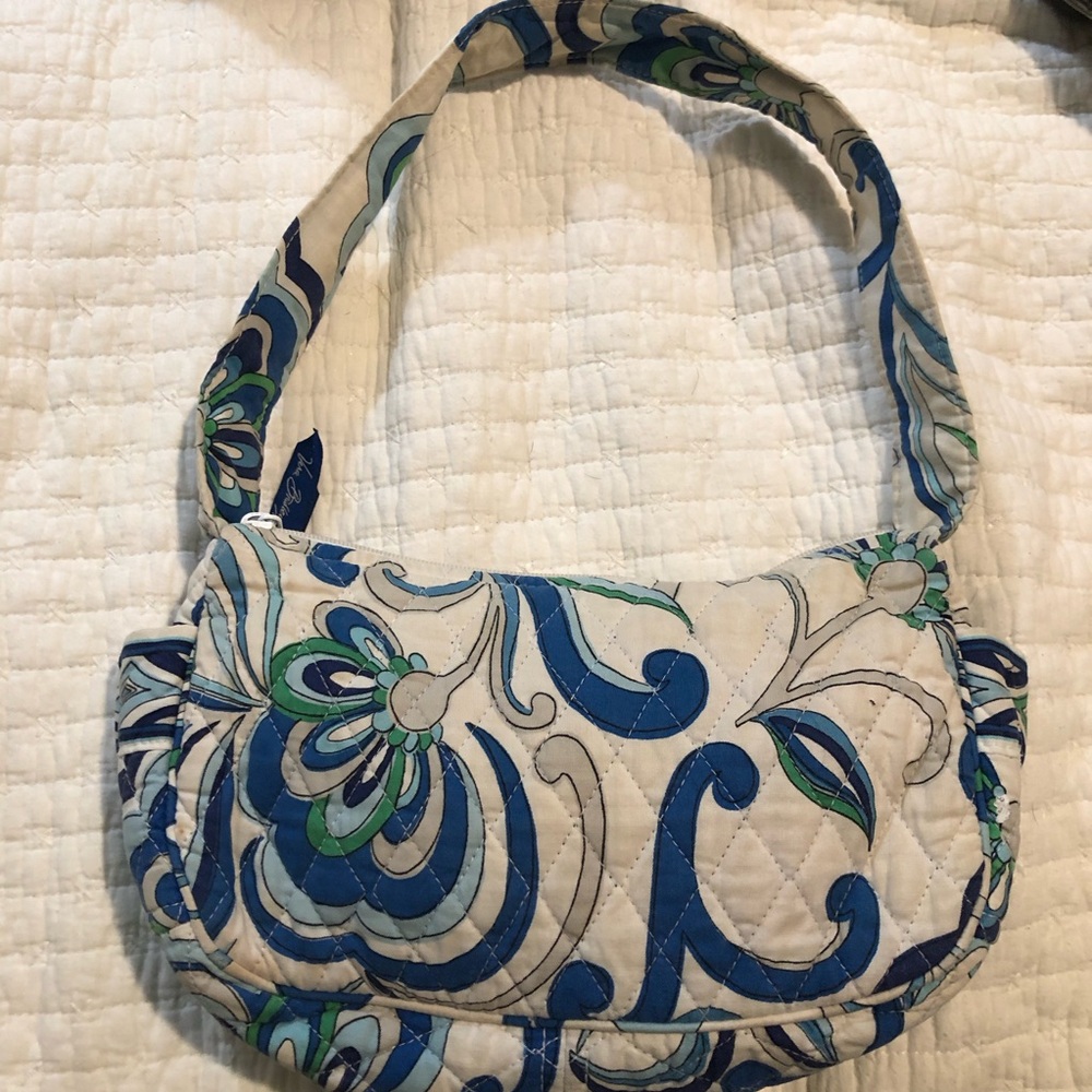 Vera Bradley Floral Blue and Green Quilted Bag